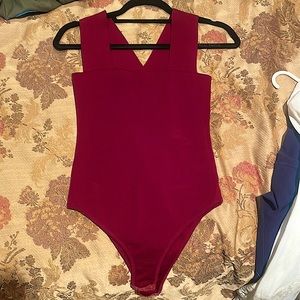 SEEK The Label - Burgundy Bodysuit (NWT)